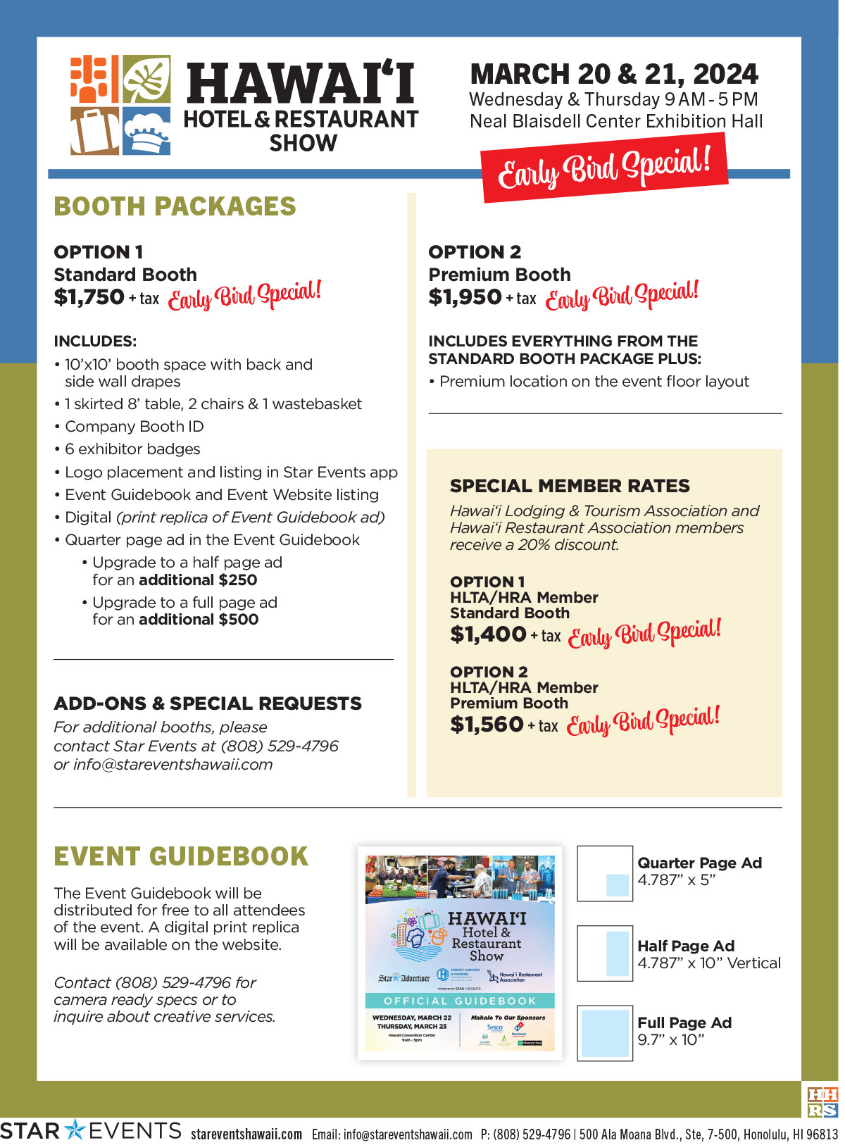 Booth packages